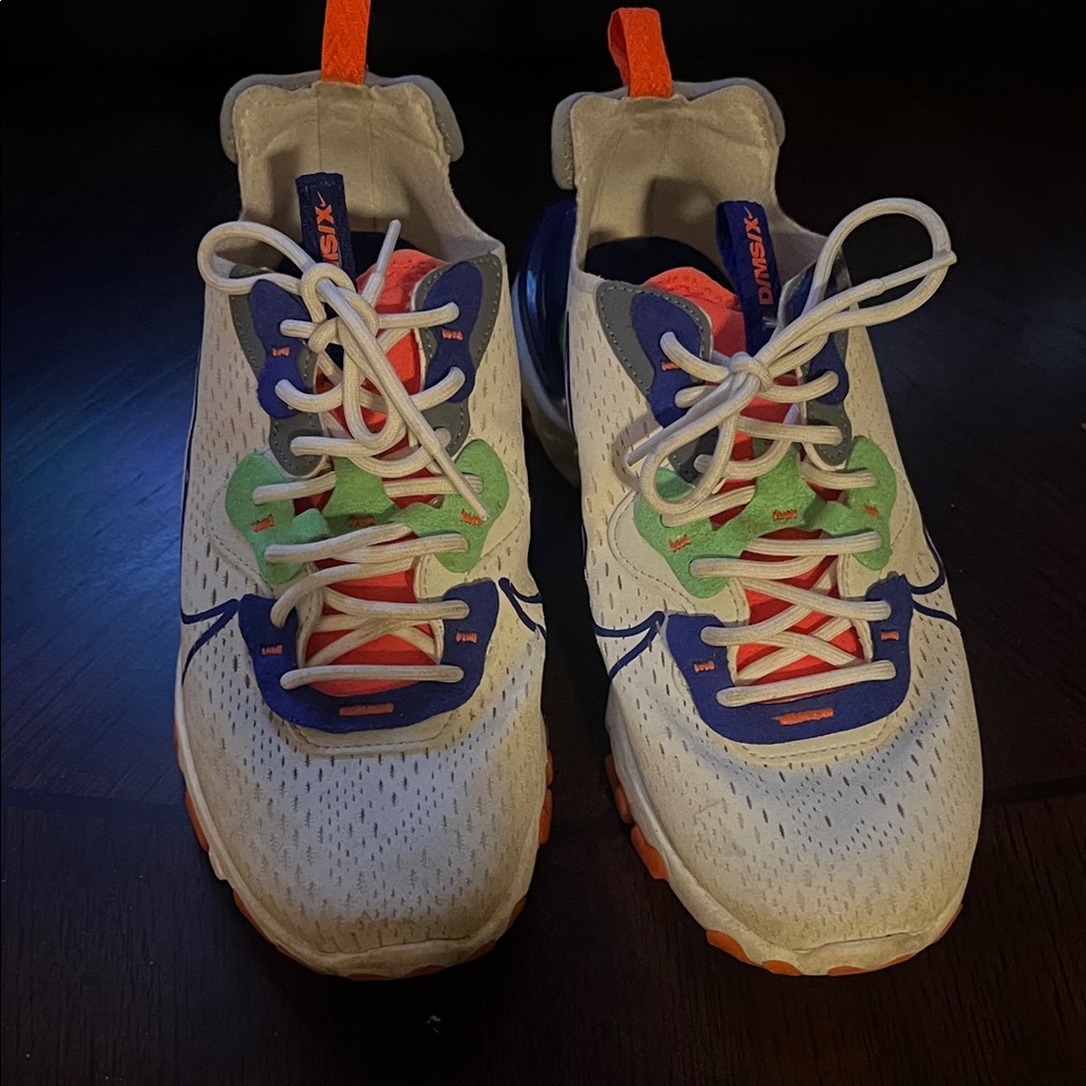 Nike Kids White and Orange Sneakers